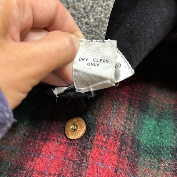 Vintage Union Khaki Red Green Wool Blend Vest Size Medium 90s - Picture 8 of 8